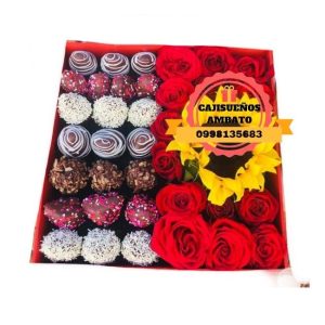 cajas con flores ambato