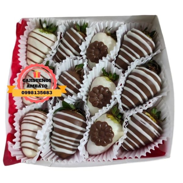 fresas con chocolate en ecuador