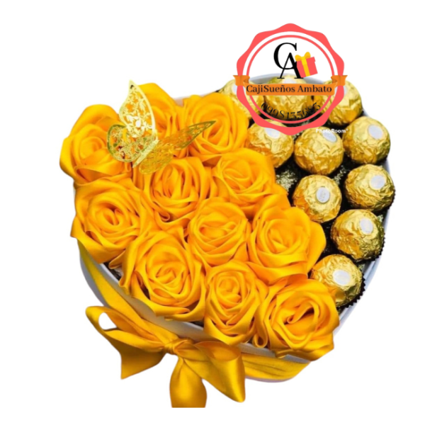 Corazón Eterno regalos con rosas eternas