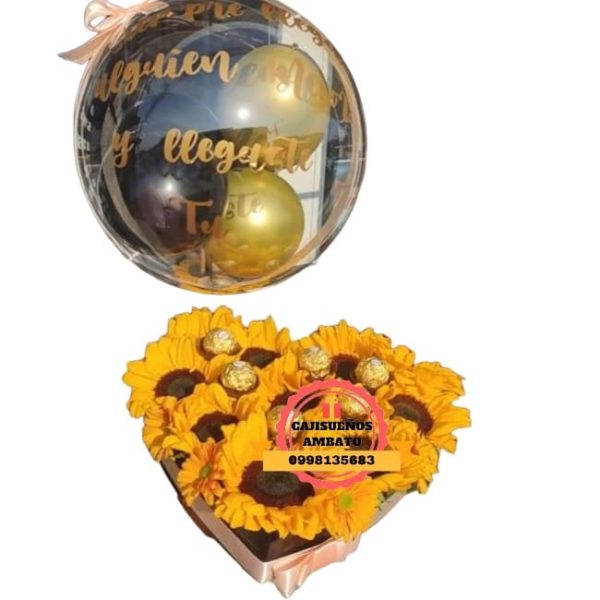 Corazon Sunflower girasoles en ambato
