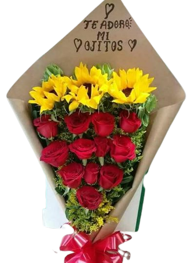 Girasol Destacado ramos con girasoles