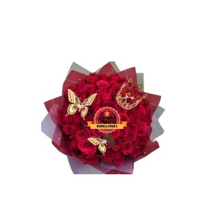 Queen bouquet ramos de 50 rosas ambato