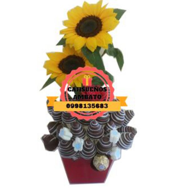 Sunflower Llilium girasoles en ambato
