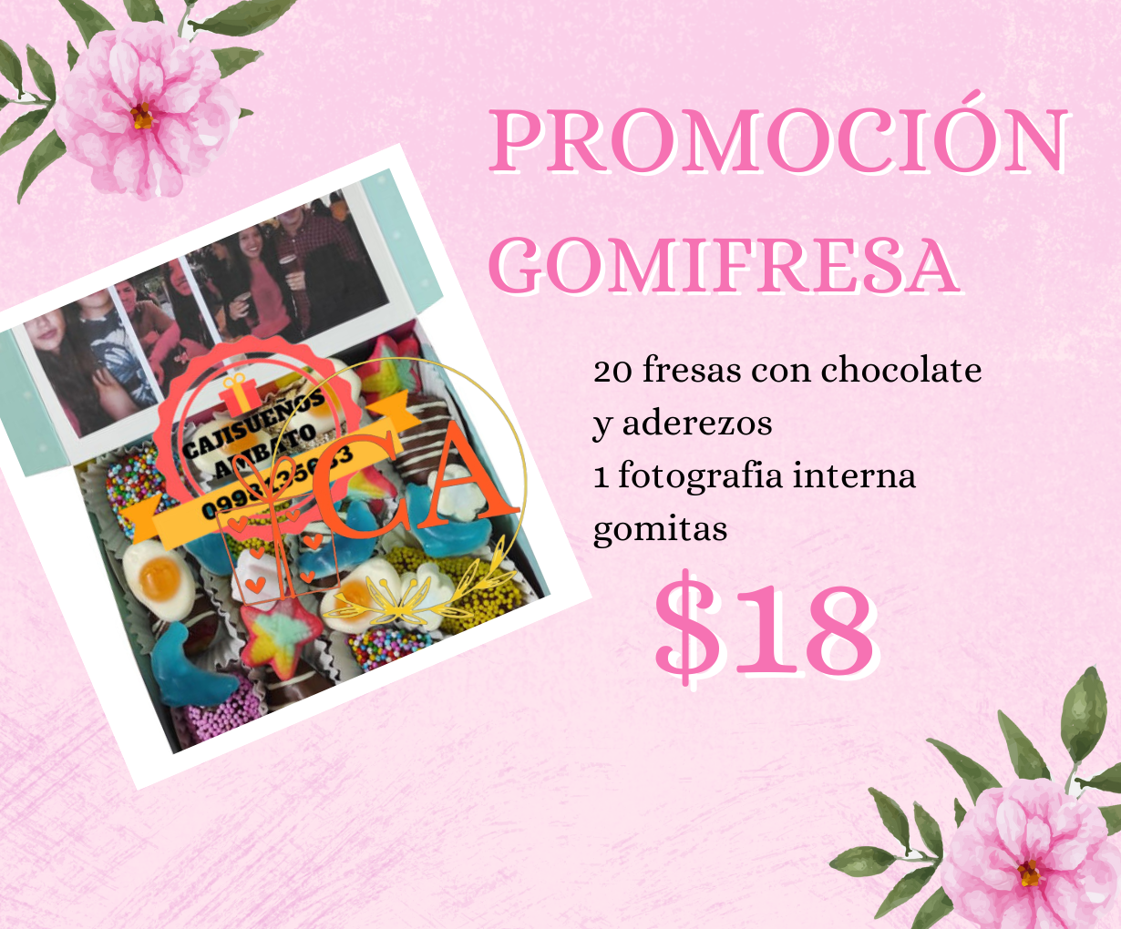 fresas con chocolate