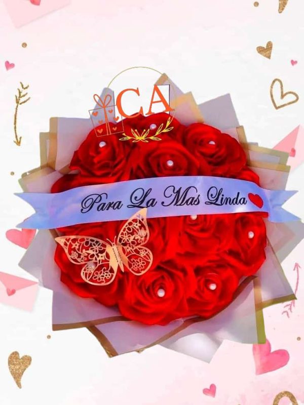 ramo rosas eternas F25 rosas eternas en ambato